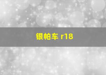 银帕车 r18